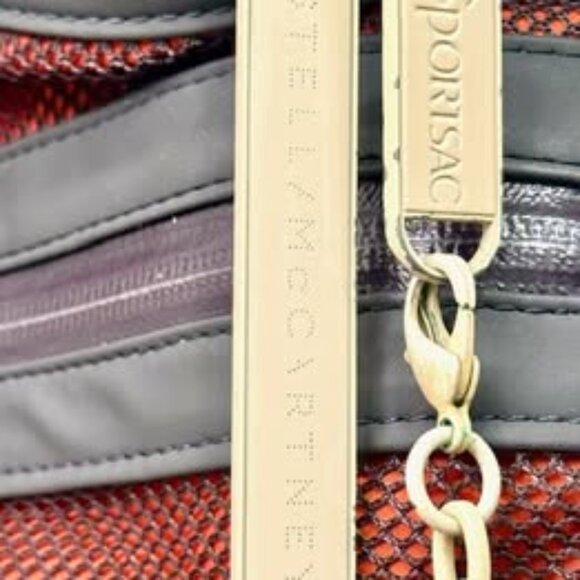 LeSportsac - Grey, Cream, & Orange Stella McCartney Collaboration Nylon Tote Bag - Picture 3 of 7